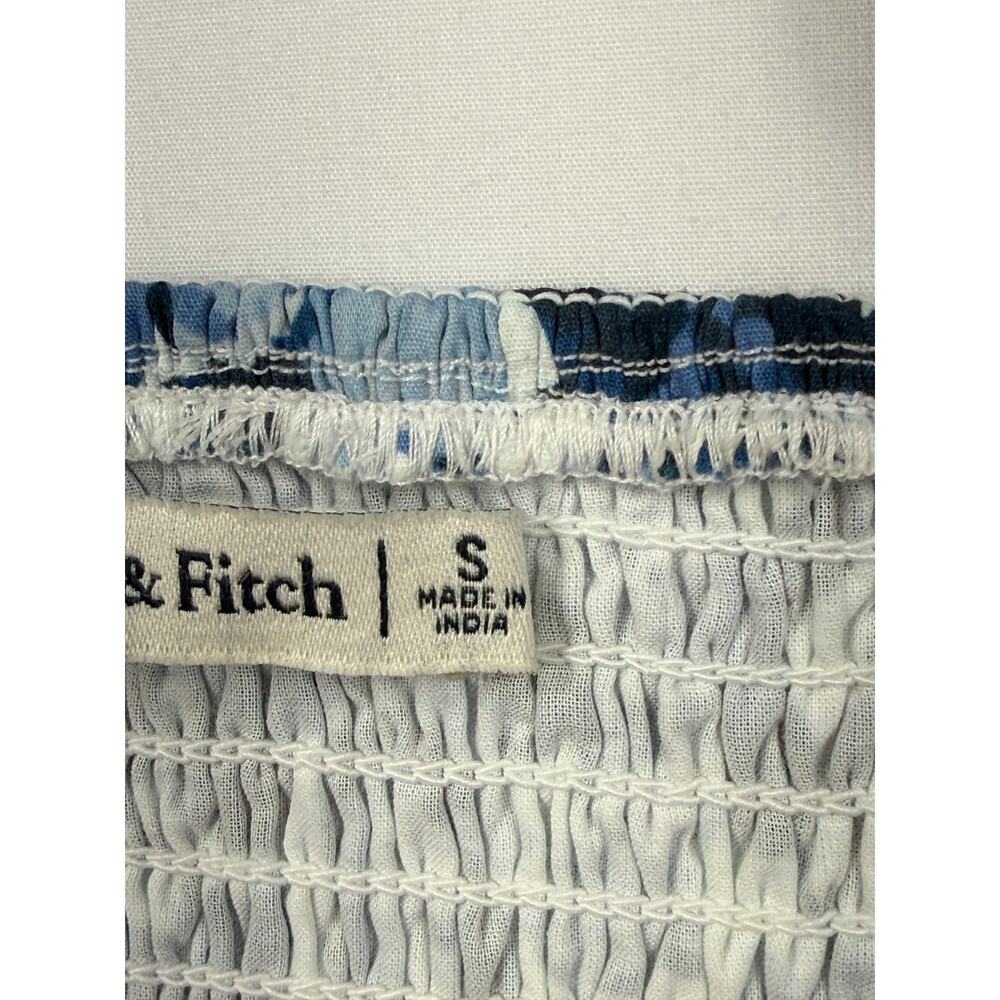 Abercrombie & Fitch Emerson Blue Floral Short Dress Size S - Picture 8 of 13